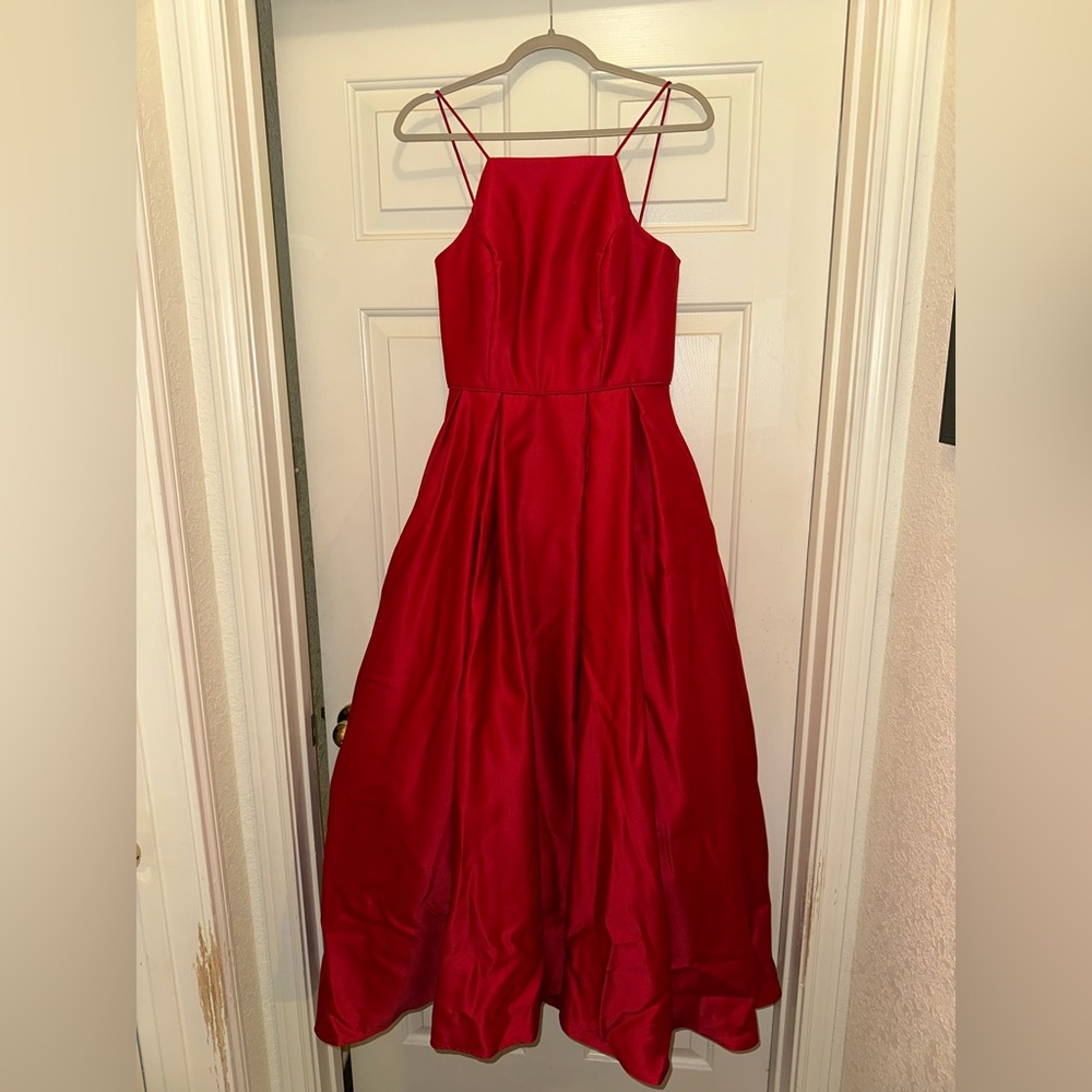 Betsy & Adam Vibrant Red Dress